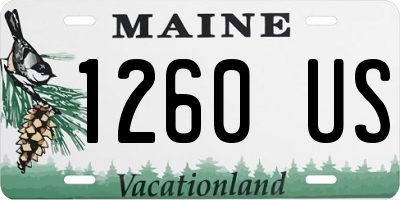 ME license plate 1260US