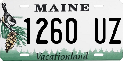 ME license plate 1260UZ