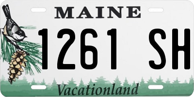 ME license plate 1261SH