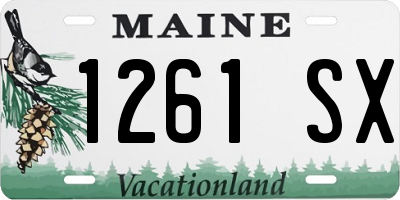 ME license plate 1261SX