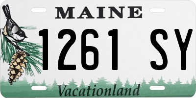 ME license plate 1261SY