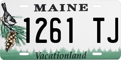 ME license plate 1261TJ