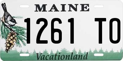 ME license plate 1261TO