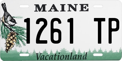 ME license plate 1261TP