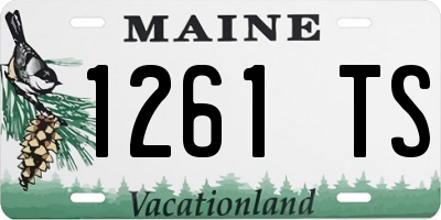 ME license plate 1261TS