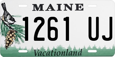 ME license plate 1261UJ