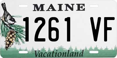 ME license plate 1261VF