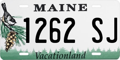 ME license plate 1262SJ