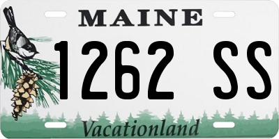 ME license plate 1262SS