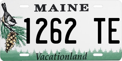 ME license plate 1262TE