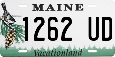 ME license plate 1262UD