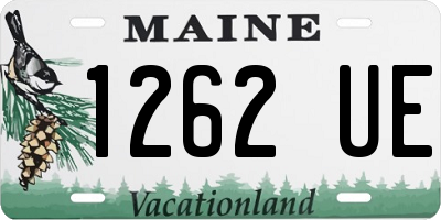 ME license plate 1262UE