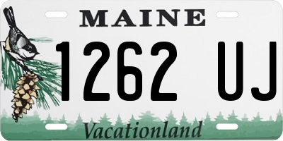 ME license plate 1262UJ