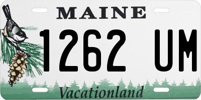ME license plate 1262UM