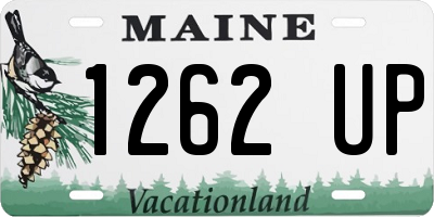 ME license plate 1262UP