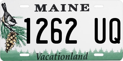 ME license plate 1262UQ