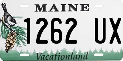 ME license plate 1262UX