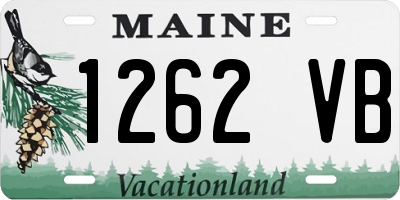 ME license plate 1262VB