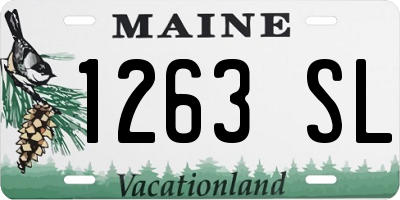 ME license plate 1263SL