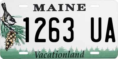 ME license plate 1263UA