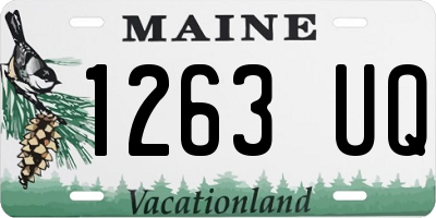 ME license plate 1263UQ