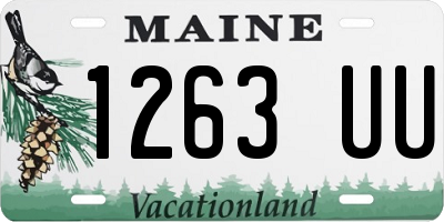 ME license plate 1263UU