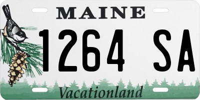 ME license plate 1264SA