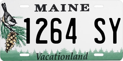 ME license plate 1264SY