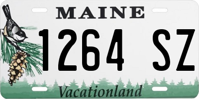 ME license plate 1264SZ