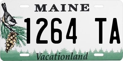 ME license plate 1264TA