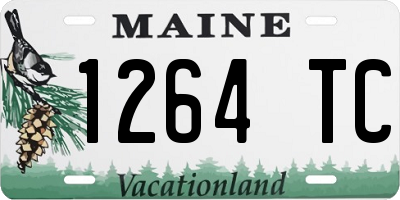 ME license plate 1264TC