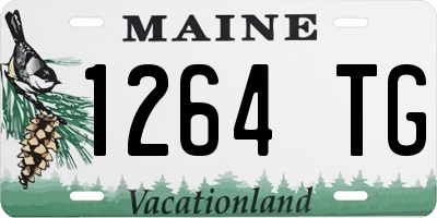 ME license plate 1264TG