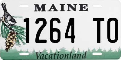 ME license plate 1264TO