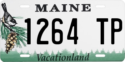 ME license plate 1264TP