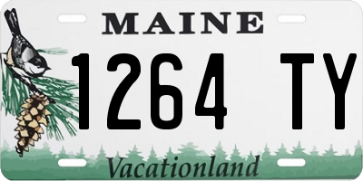 ME license plate 1264TY