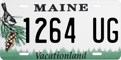 ME license plate 1264UG