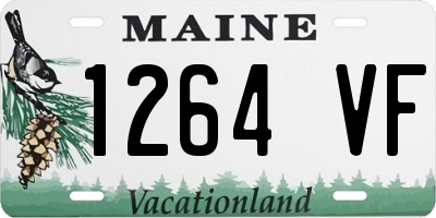 ME license plate 1264VF