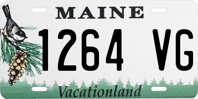 ME license plate 1264VG