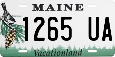 ME license plate 1265UA