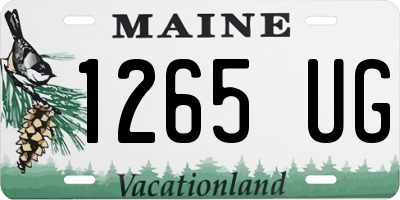 ME license plate 1265UG