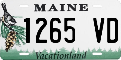ME license plate 1265VD