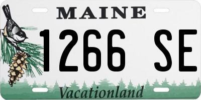 ME license plate 1266SE