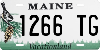 ME license plate 1266TG