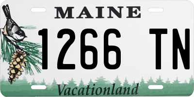 ME license plate 1266TN