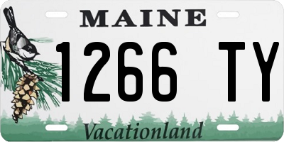 ME license plate 1266TY