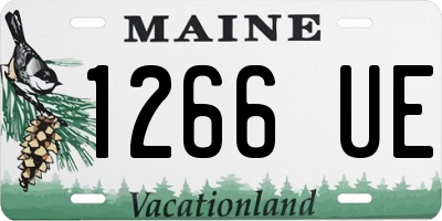 ME license plate 1266UE