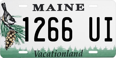 ME license plate 1266UI