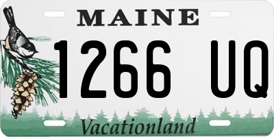 ME license plate 1266UQ