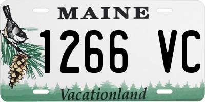 ME license plate 1266VC