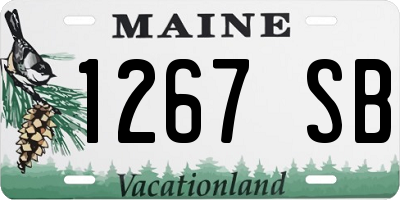 ME license plate 1267SB